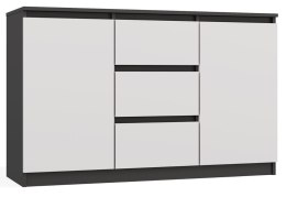 Komoda Malwa 2D3S ANTRACYT BIAŁY