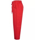 Letnie lniane spodnie spodenki chinosy 3/4 (Czerwony) Letnie lniane spodnie spodenki chinosy 3/4 (Czerwony)