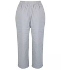 Letnie lniane spodnie spodenki chinosy 3/4 (Szary) Letnie lniane spodnie spodenki chinosy 3/4 (Szary)