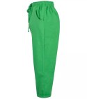 Letnie lniane spodnie spodenki chinosy 3/4 (Zielony) Letnie lniane spodnie spodenki chinosy 3/4 (Zielony)