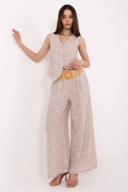 Spodnie Komplet Model DHJ-KMPL-20882.66 Dark Beige - Italy Moda - uniwersalny