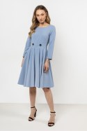 Sukienka Model A708 Brigth Blue - awama - M Sukienka Model A708 Brigth Blue - awama - M