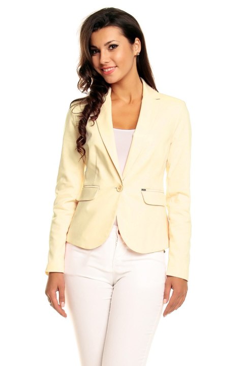 Żakiet Model 03 Light Yellow - Cabba - 36