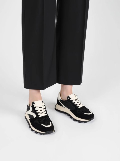 Damskie Sneakersy RAYA BLACK - Kontrast, Dynamika i Styl Miejski - 39 Damskie Sneakersy RAYA BLACK - Kontrast, Dynamika i Styl Miejski - 39