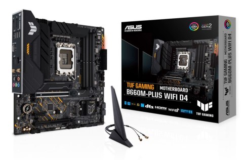 Płyta główna ASUS TUF GAMING B660M-PLUS WIFI (Socket 1700 /micro ATX) Płyta główna ASUS TUF GAMING B660M-PLUS WIFI (Socket 1700 /micro ATX)