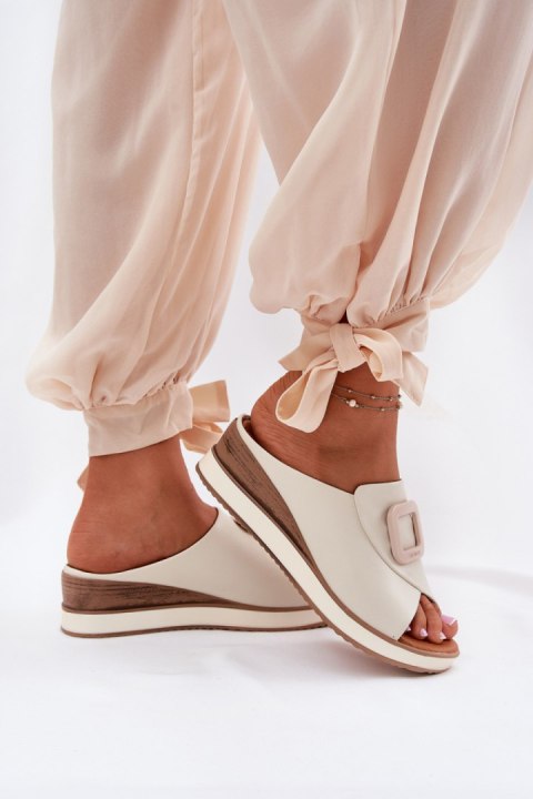 Sandał Klapki Model Artiker 56C2145 Light Beige - Step in style - 37