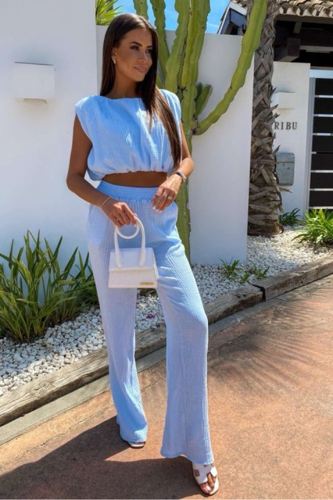 Spodnie Komplet Model Nicol 261786563 Błękit - LaBalancia - uniwersalny