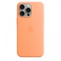 Etui silikonowe z MagSafe do iPhonea 15 Pro Max - pomarańczowy sorbet Etui silikonowe z MagSafe do iPhonea 15 Pro Max - pomarańczowy sorbet