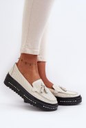 Mokasyny Model Assetnima 24PB18-7176 Beige - Step in style - 36