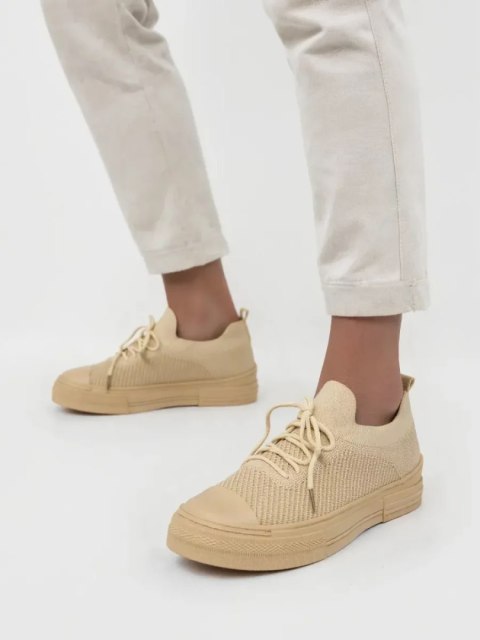 Damskie Sneakersy VARESE BEIGE - 38 Damskie Sneakersy VARESE BEIGE - 38