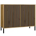 Komoda KAMARO 2D SLIM DĄB ARTISAN Lamele Front Ryflowany Komoda KAMARO 2D SLIM DĄB ARTISAN Lamele Front Ryflowany