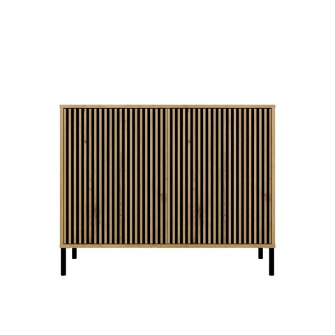 Komoda KAMARO 2D SLIM DĄB ARTISAN Lamele Front Ryflowany Komoda KAMARO 2D SLIM DĄB ARTISAN Lamele Front Ryflowany