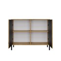 Komoda KAMARO 2D SLIM DĄB ARTISAN Lamele Front Ryflowany Komoda KAMARO 2D SLIM DĄB ARTISAN Lamele Front Ryflowany