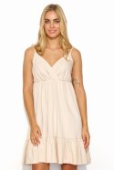 Sukienka Model M818 Light Beige - Makadamia - 40 Sukienka Model M818 Light Beige - Makadamia - 40