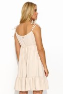 Sukienka Model M818 Light Beige - Makadamia - 40 Sukienka Model M818 Light Beige - Makadamia - 40