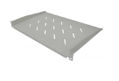 Półka 1U 350mm Rack 19, 2 pkt mocowania, perforowana, szara Półka 1U 350mm Rack 19, 2 pkt mocowania, perforowana, szara