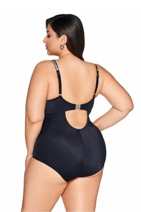 Jednoczęściowy strój kąpielowy Kostium kąpielowy Model SKJ63 Black - Ava - 80H Jednoczęściowy strój kąpielowy Kostium kąpielowy Model SKJ63 Black - Ava - 80H