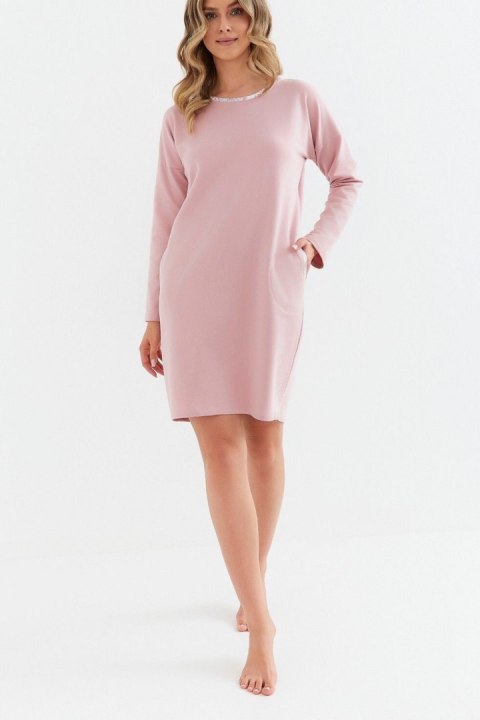 Koszulka nocna Koszula Nocna Model 428 Powder Pink - Cana - M Koszulka nocna Koszula Nocna Model 428 Powder Pink - Cana - M