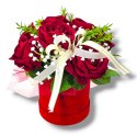 LUKSUSOWY FLOWERBOX CZERWONE RÓŻE W PUDEŁKU NA DZIEŃ MATKI URODZINY IMIENINY LUKSUSOWY FLOWERBOX CZERWONE RÓŻE W PUDEŁKU NA DZIEŃ MATKI URODZINY IMIENINY