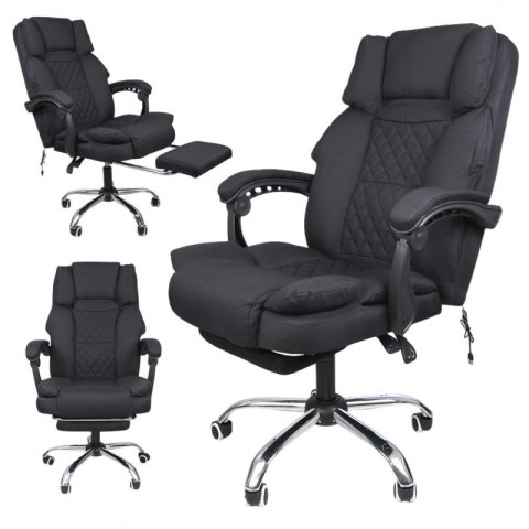 MASTER Bürodrehsessel mit Fußstütze und Massagefunktion - schwarz MATERIAL KO32CZ MASTER Bürodrehsessel mit Fußstütze und Massagefunktion - schwarz MATERIAL KO32CZ
