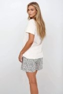 Piżama Damska Model Impressive You Short Beige - Momenti Per Me - XL