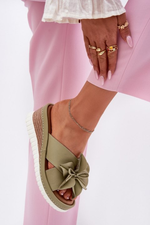 Sandał Klapki Model Artiker 52C0503 Green - Step in style - 39 Sandał Klapki Model Artiker 52C0503 Green - Step in style - 39