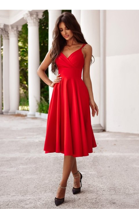 Sukienka Model Tifani 7/8 001140. Red - With You - 34 Sukienka Model Tifani 7/8 001140. Red - With You - 34