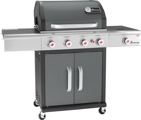 Landmann Triton 4.1 PTS szary (12964) Grill ogrodowy gazowy 15 kW 65 cm x 44 cm Landmann Triton 4.1 PTS szary (12964) Grill ogrodowy gazowy 15 kW 65 cm x 44 cm