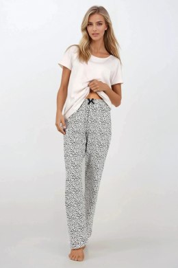 Piżama Damska Model Impressive You Beige - Momenti Per Me - XXL
