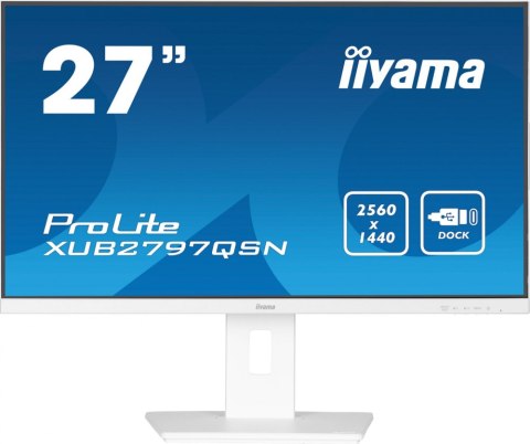 Monitor IIYAMA XUB2797QSN-W1 (27" /IPS /60Hz /2560 x 1440 /Biały) Monitor IIYAMA XUB2797QSN-W1 (27" /IPS /60Hz /2560 x 1440 /Biały)