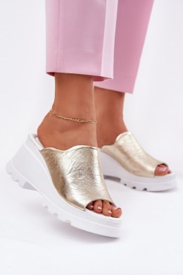 Sandał Klapki Model Artiker 56C0435 Gold - Step in style - 38