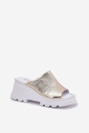 Sandał Klapki Model Artiker 56C0435 Gold - Step in style - 38 Sandał Klapki Model Artiker 56C0435 Gold - Step in style - 38