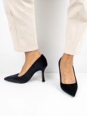 Baleriny damskie eleganckie w kolorze Black - 39 Baleriny damskie eleganckie w kolorze Black - 39