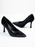 Baleriny damskie eleganckie w kolorze Black - 39 Baleriny damskie eleganckie w kolorze Black - 39