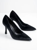 Baleriny damskie eleganckie w kolorze Black - 40 Baleriny damskie eleganckie w kolorze Black - 40