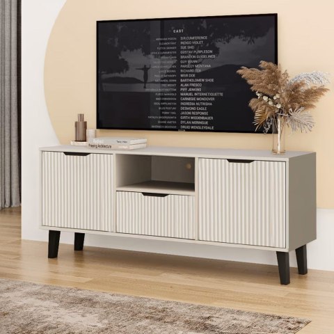 SZAFKA RTV Scandi 2D1S SLIM KASZMIR BEŻ SZAFKA RTV Scandi 2D1S SLIM KASZMIR BEŻ