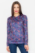 Bluza Damska Model M541 Wzór 58 Blue - Figl - M Bluza Damska Model M541 Wzór 58 Blue - Figl - M