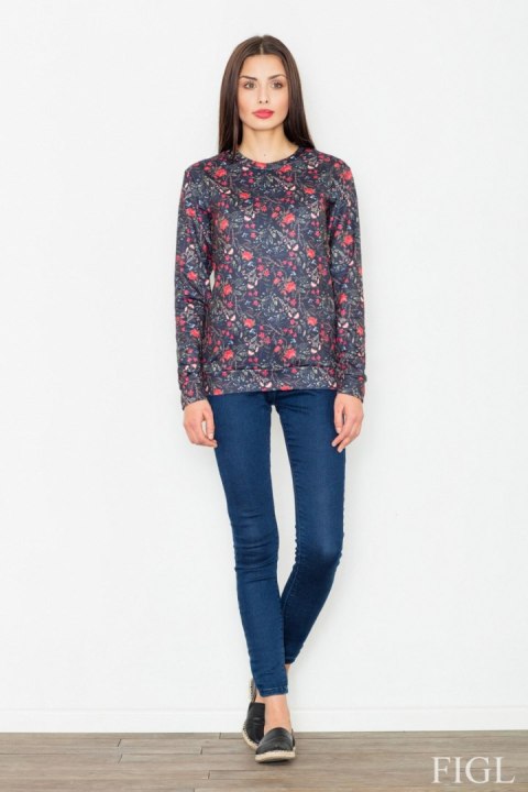 Bluza Damska Model M541 Wzór 59 Black - Figl - L Bluza Damska Model M541 Wzór 59 Black - Figl - L