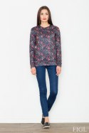 Bluza Damska Model M541 Wzór 59 Black - Figl - S Bluza Damska Model M541 Wzór 59 Black - Figl - S