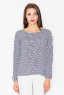 Bluzka Model M520 Wzór 29 Multicolor - Figl - XL Bluzka Model M520 Wzór 29 Multicolor - Figl - XL