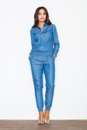 Kombinezon Damski Model 314 Blue - Figl - L Kombinezon Damski Model 314 Blue - Figl - L