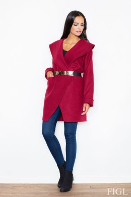 Płaszcz Damski Model M407 Bordo - Figl - XL