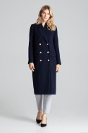 Płaszcz Damski Model M681 Navy - Figl - M Płaszcz Damski Model M681 Navy - Figl - M