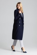 Płaszcz Damski Model M681 Navy - Figl - M Płaszcz Damski Model M681 Navy - Figl - M