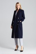 Płaszcz Damski Model M681 Navy - Figl - M Płaszcz Damski Model M681 Navy - Figl - M