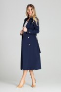 Płaszcz Damski Model M698 Navy - Figl - S Płaszcz Damski Model M698 Navy - Figl - S