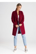Płaszcz Damski Model M990 Bordo - Figl - M Płaszcz Damski Model M990 Bordo - Figl - M