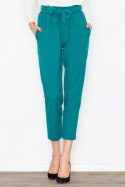Spodnie Damskie Model M523 Green - Figl - XL Spodnie Damskie Model M523 Green - Figl - XL