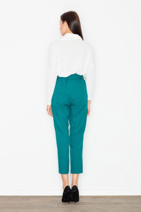 Spodnie Damskie Model M523 Green - Figl - XL Spodnie Damskie Model M523 Green - Figl - XL