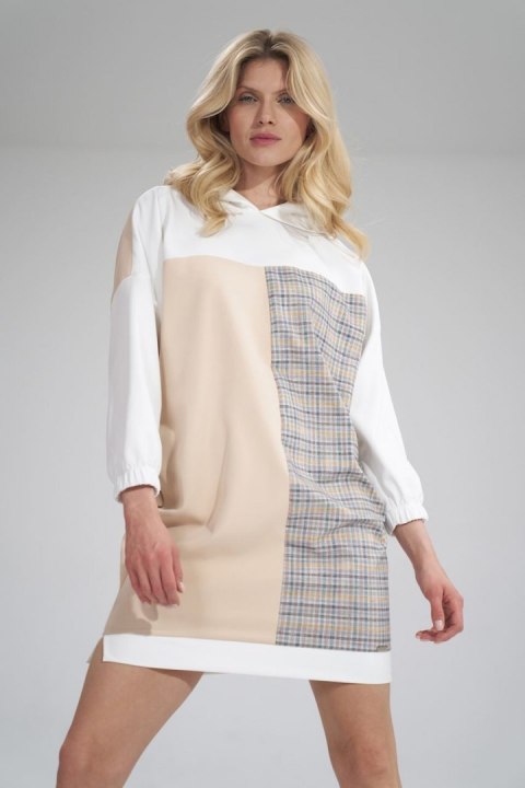 Sukienka Moddel M755 Ecru/Beige/Wzór 121 - Figl - L/XL Sukienka Moddel M755 Ecru/Beige/Wzór 121 - Figl - L/XL